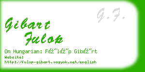 gibart fulop business card
